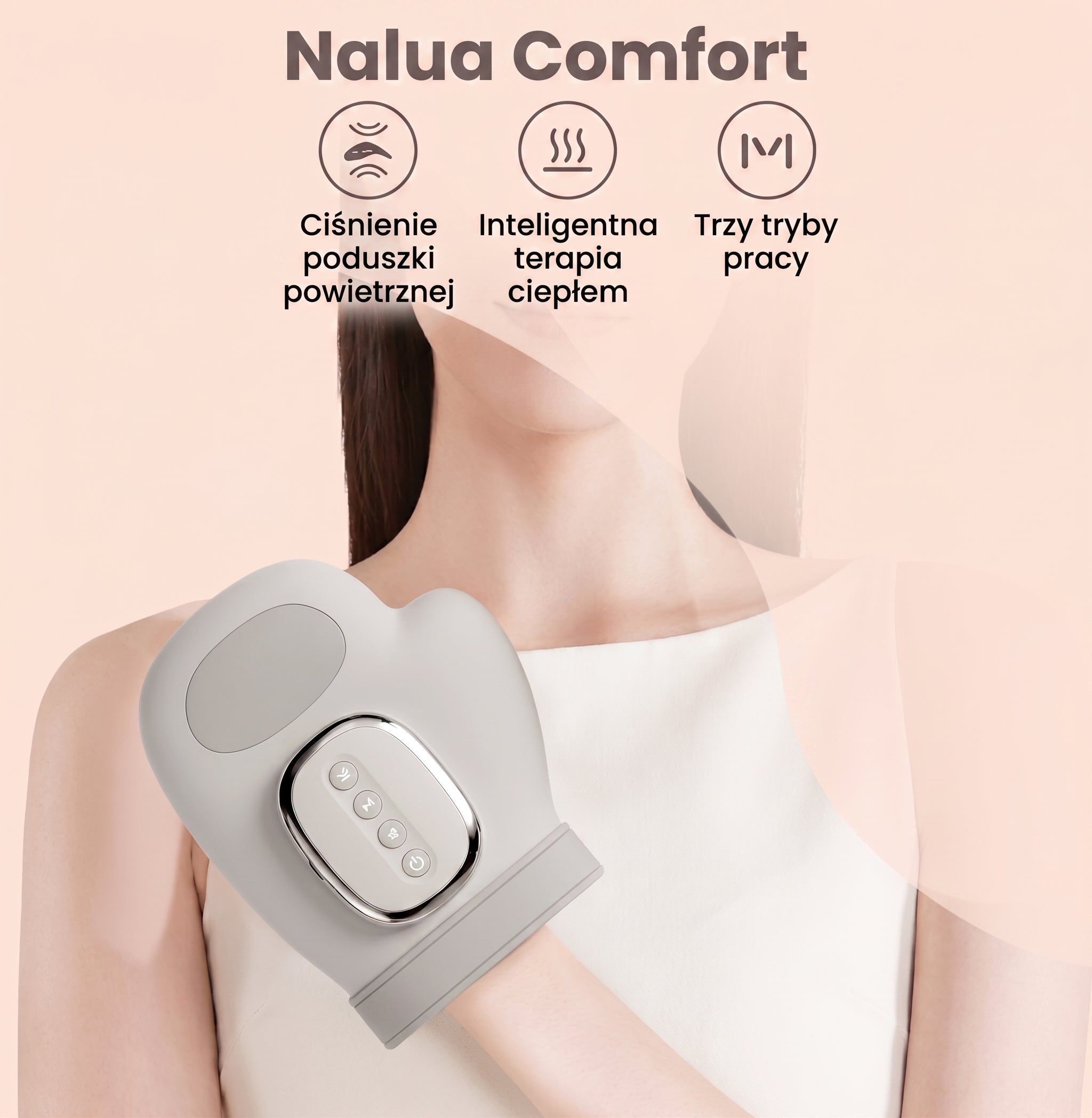 Nalua Comfort — Rękawica z Ciepłem i Masażem Dłoni